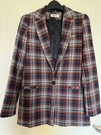 Karierter Mantelblazer Gr.34