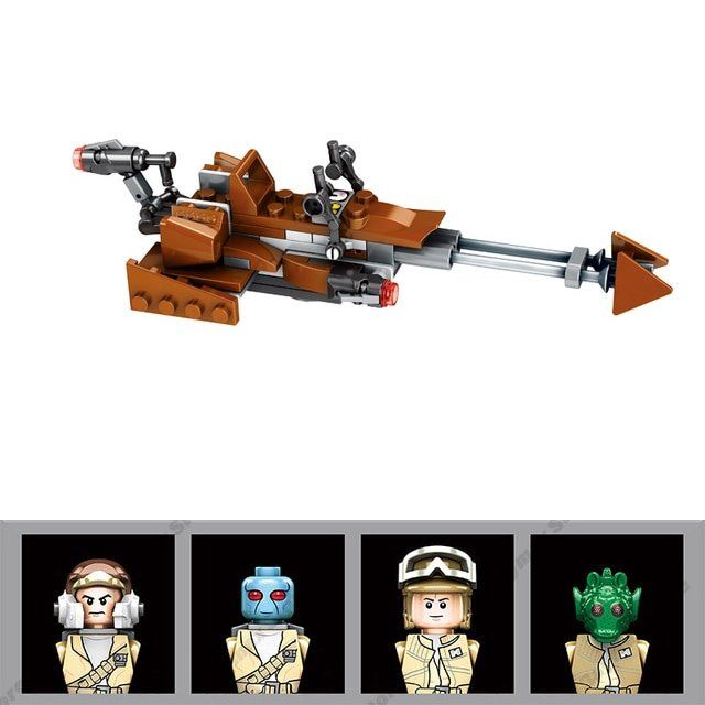 Kit di costruzioni: Star Wars Bausteinset mit 4 Figuren | Minifiguren – Nuovo e nell'imballaggio originale da Oensingen venduto da CSCollectors