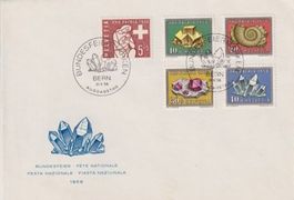 JB6) Pro Patria FDC 1958, ohne Adresse Kt. 40.-++