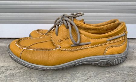 Mocassins bateau TBS-ELLEN MAC ARTHUR cuir jaune n.39