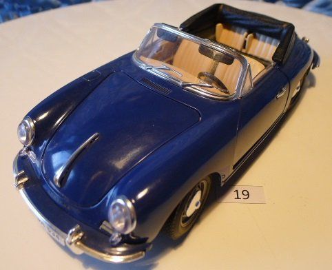 Porsche Modellini d'auto: Porsche 356 B Cabriolet Modellauto blau – Usato da Steffisburg venduto da Gswiss 1