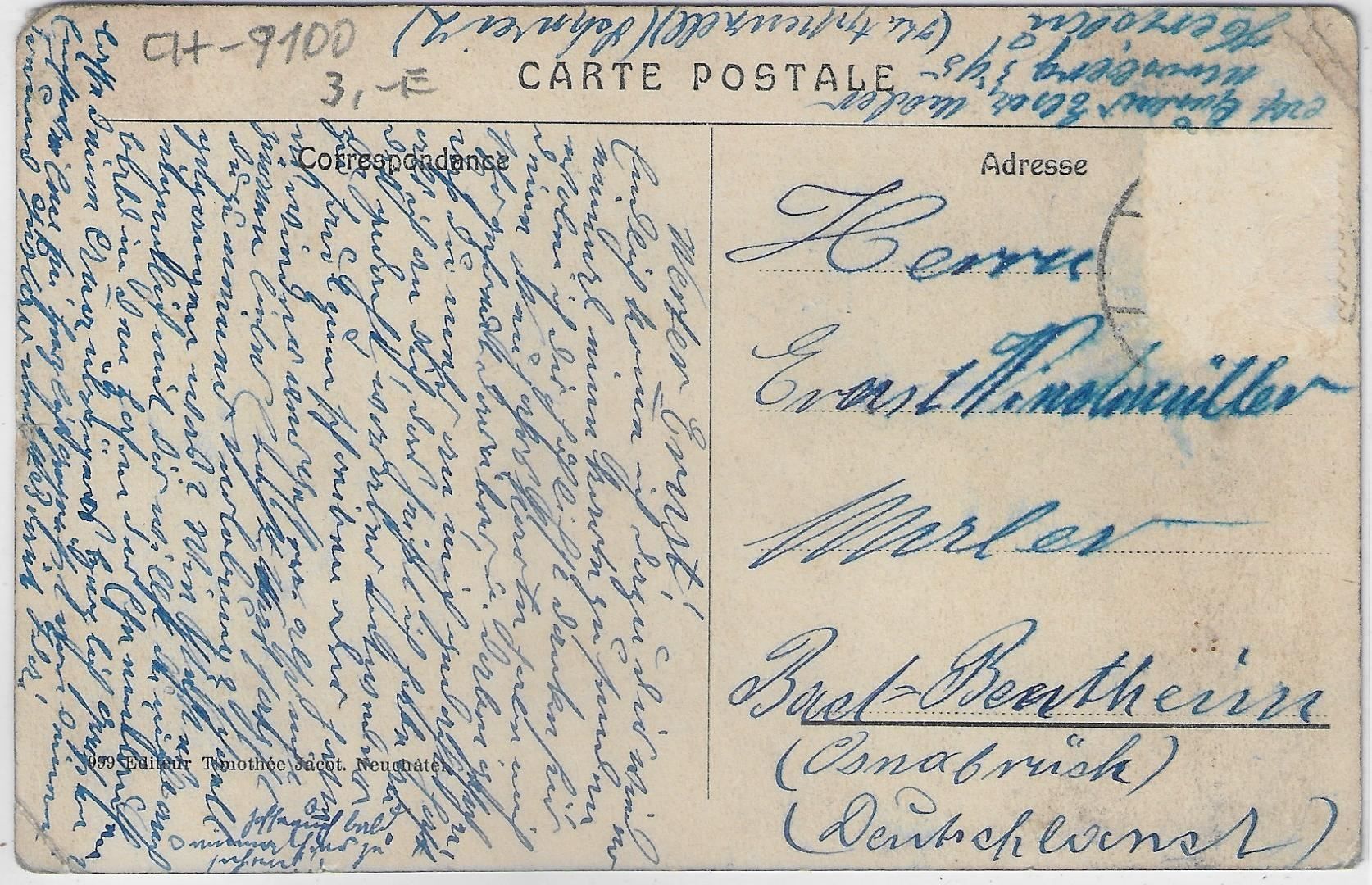 Cartoline postali: Herisau - Generalansicht – Usato da Ettingen venduto da Kartenplanet 1