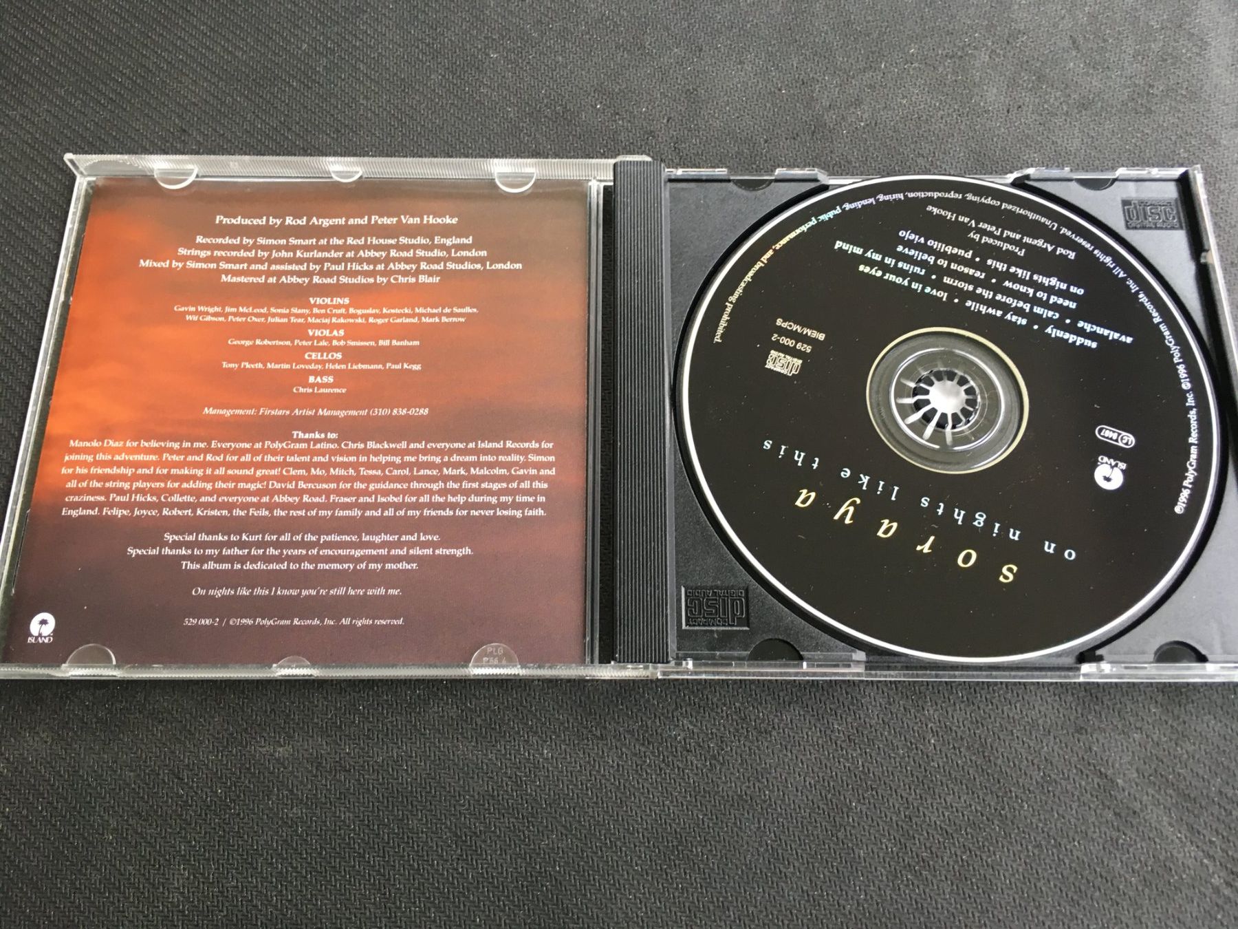 CDs: Soraya - On nights like this -CD- – Gebraucht aus St.Gallen von MedienJoe 1