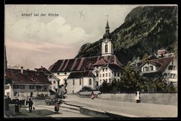 AK Altdorf, Kirche und Schreibwarengeschäft