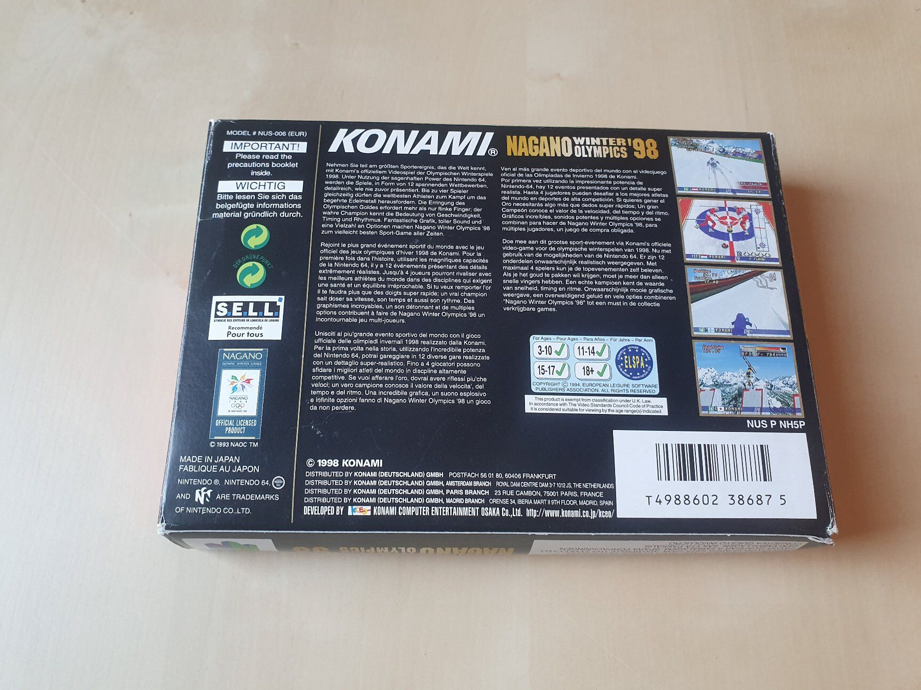 Nintendo Giochi: Nagano Winter Olympics 98 – Usato da Stansstad venduto da collectorsshop 1