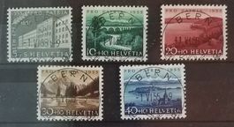 42198) B71-75, Pro  Patria Satz ET Vollstempel Kt. 75.-