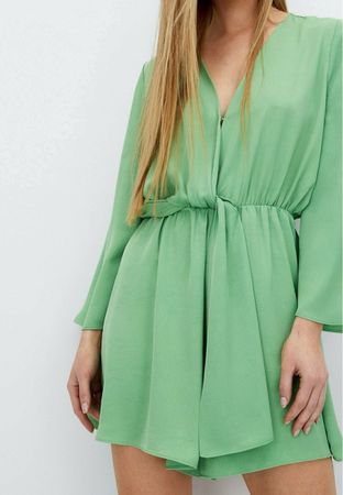Stradivarius Jumpsuit - light green Grösse S