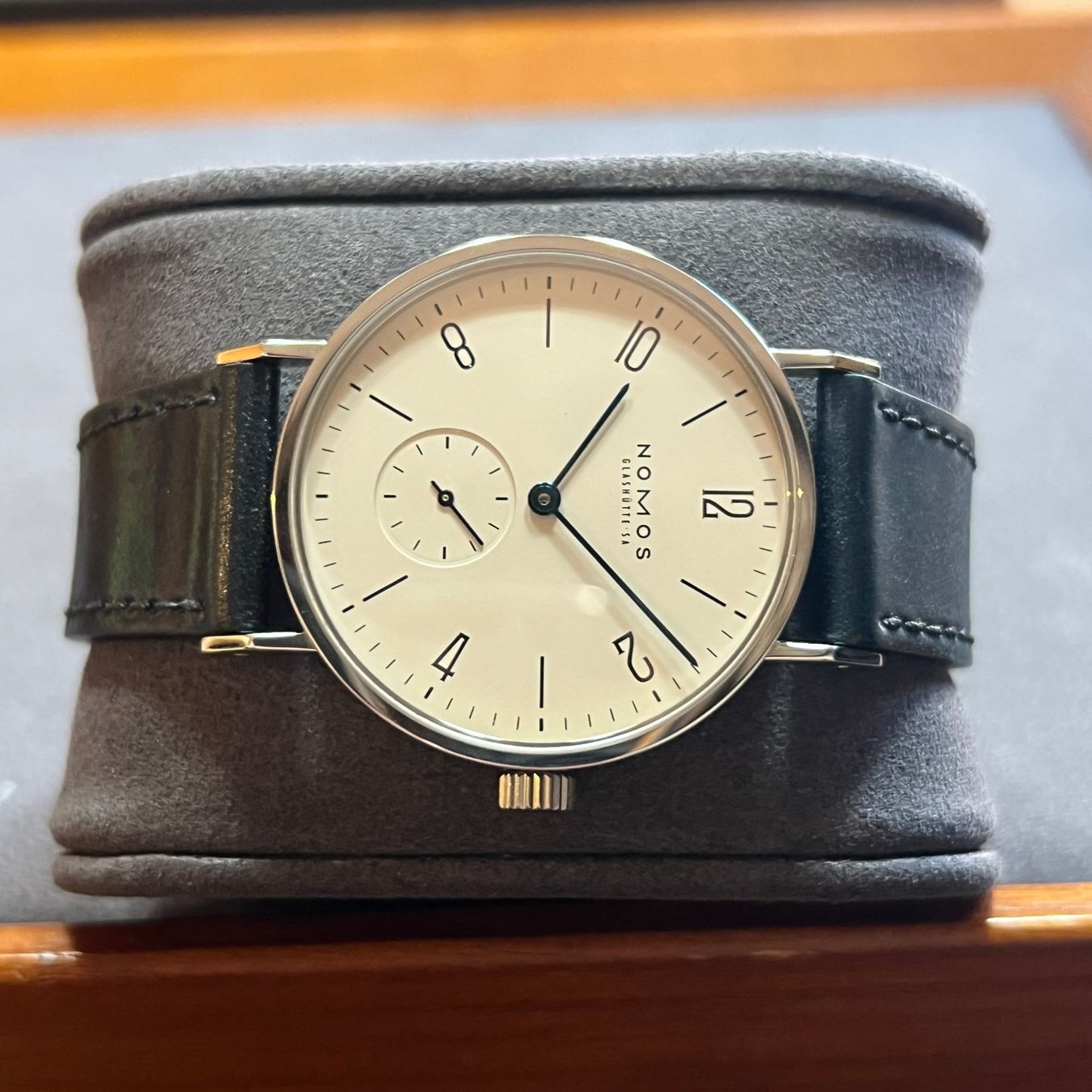 Nomos Orologi: Nomos Tangente Stem-Winder Full Set Expo2000 – Usato da Carouge GE venduto da Watchaser 6