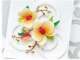 Stanzschablone Nr. R89, Blume, Orchideen (Sizzix geeignet)