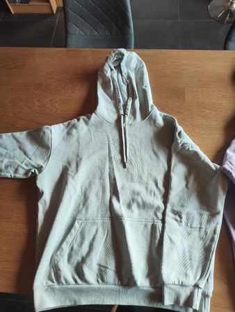 Pull à capuche bleu "YOURTURN" taille L