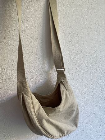 Uniqlo Umhängetasche aus Stoff, beige - neuwertig!