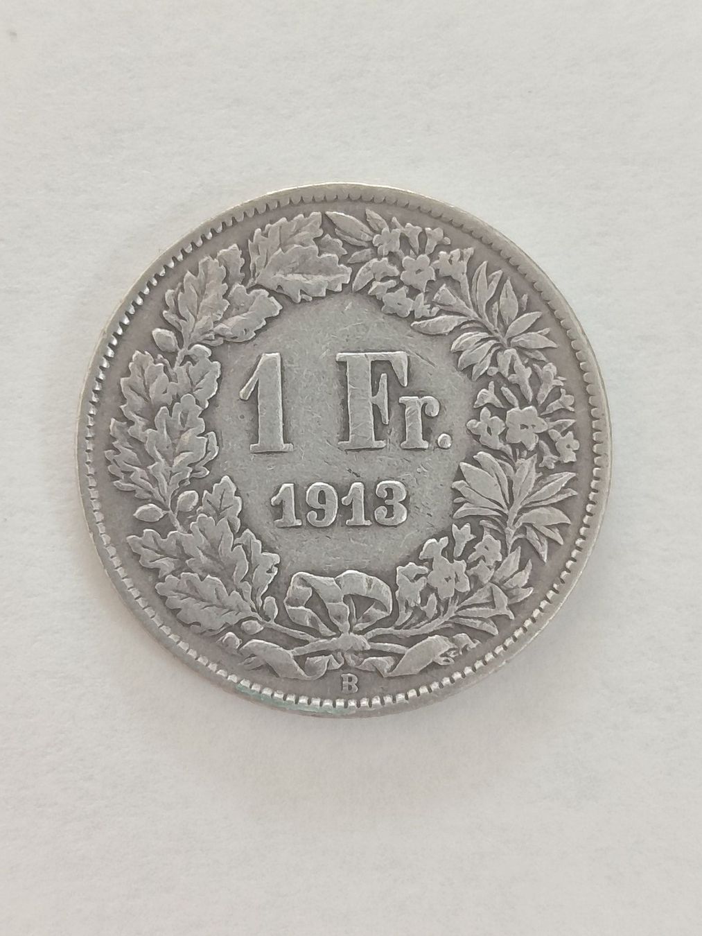 Tutti le monete: Schweizer 1 Fränkler silber 1913 – Usato da Strengelbach venduto da Phorensic_30 1
