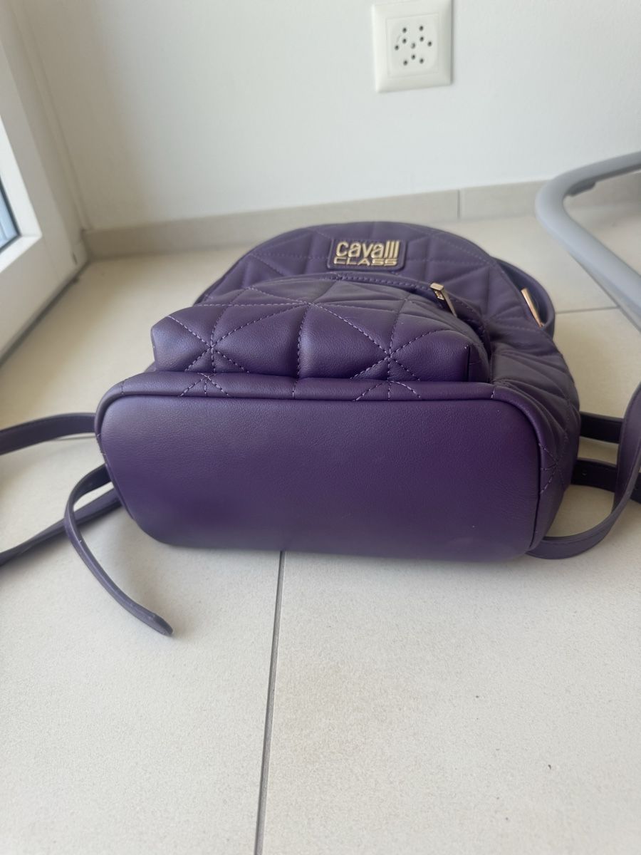 Roberto Cavalli Zaini: Cavalli Class Rucksack Lila Kunstleder – Usato da Zug venduto da zla_t2vr 2