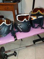 Ski helme mit brille zu ferkaufen 