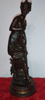 Antique sculpture en bronze signe .