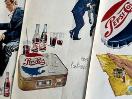 Pepsi Cola - 3 alte Werbungen / Anciennes publicités 1963