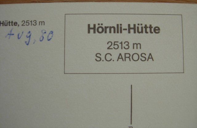 Cartes postales: Ansichtskarte ungelaufen - Arosa, Hörnli-Hütte – D'occasion à Dübendorf par rumpumpel 4