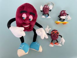 4x Werbefigur Figur SUN-MAID California RAISINS 80er