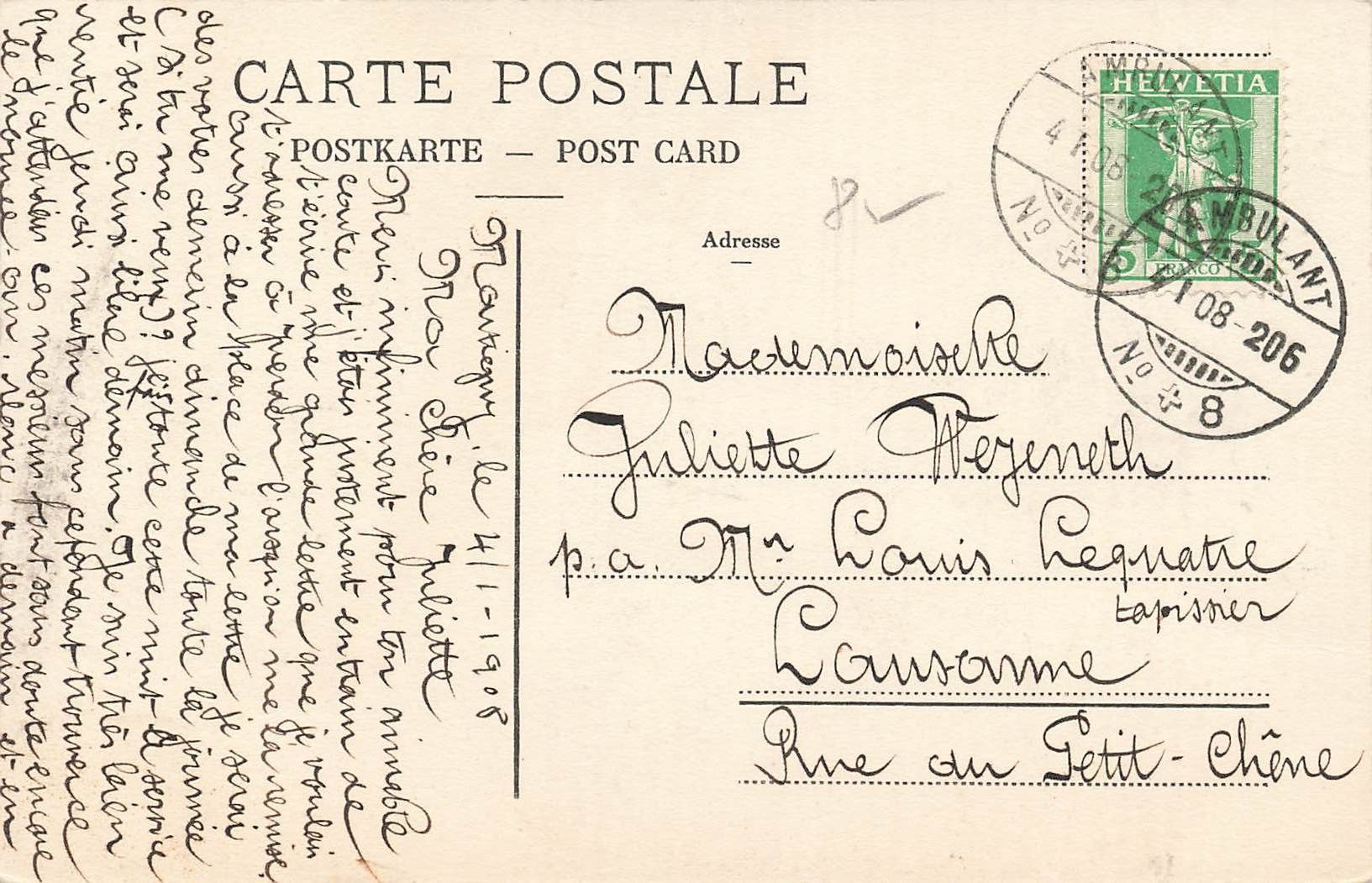 Cartoline postali: Marecottes ligne Martigny Chamonix – Usato da Biasca venduto da Blenio71 1
