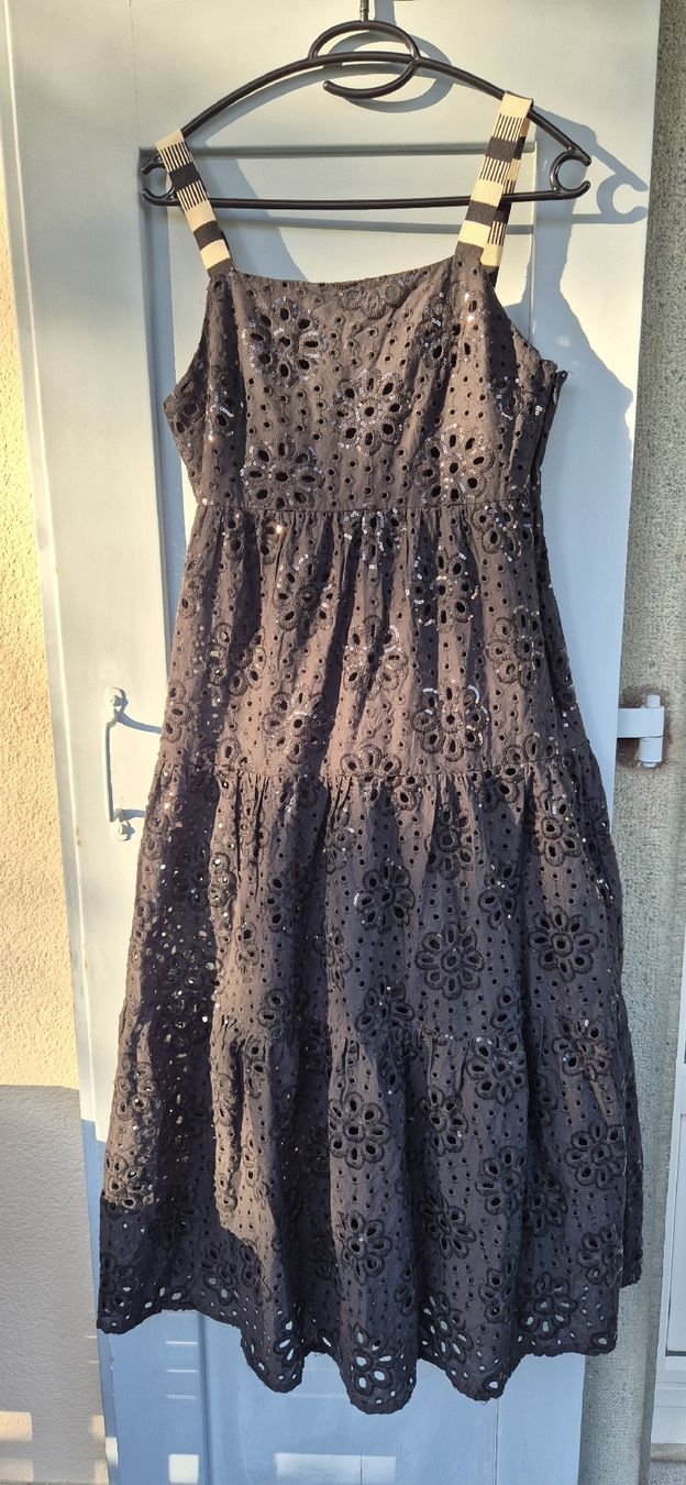 Desigual Kleider: Desigual Robe d'été noire, brodée, taille S – Neu (gemäss Beschreibung) aus Vevey von sil_qz5h 4