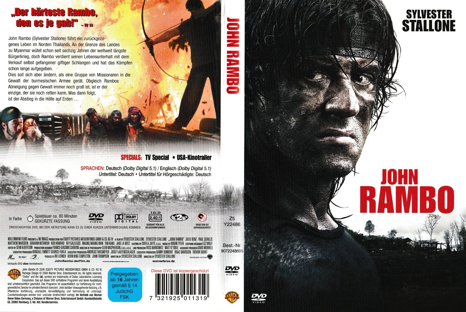 Tutti i DVDs: DVD - John Rambo – Usato da Langnau am Albis venduto da MediaRescuerKeLoX