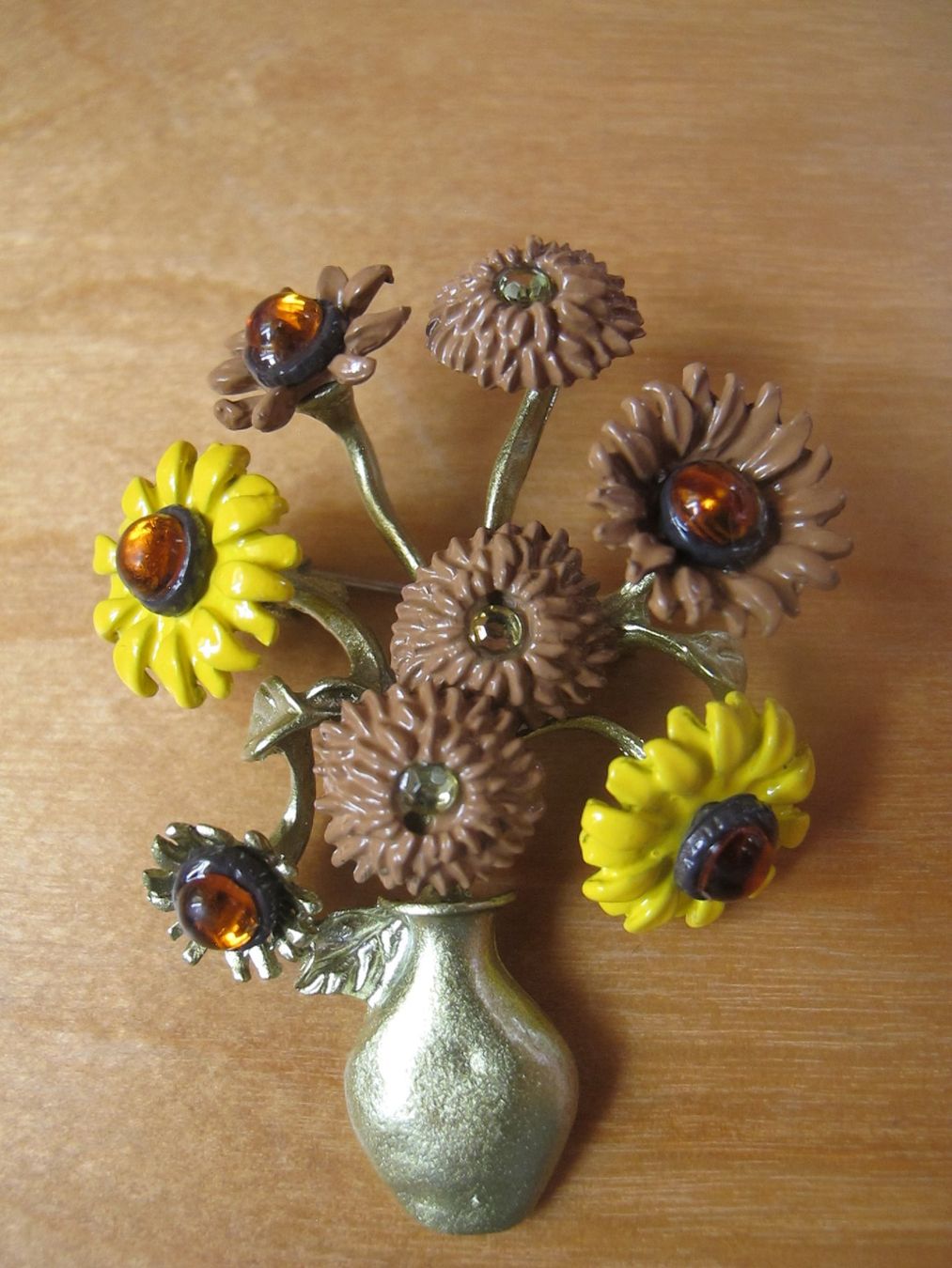 Broschen & Nadeln: Grosse Brosche Blumenstrauss – Neu (gemäss Beschreibung) aus Löhningen von Chimae67 2