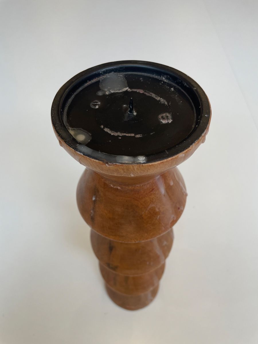 Kerzenständer: Kerzenständer Holz Design 38 cm – Gebraucht aus Zürich von Danokiko 3