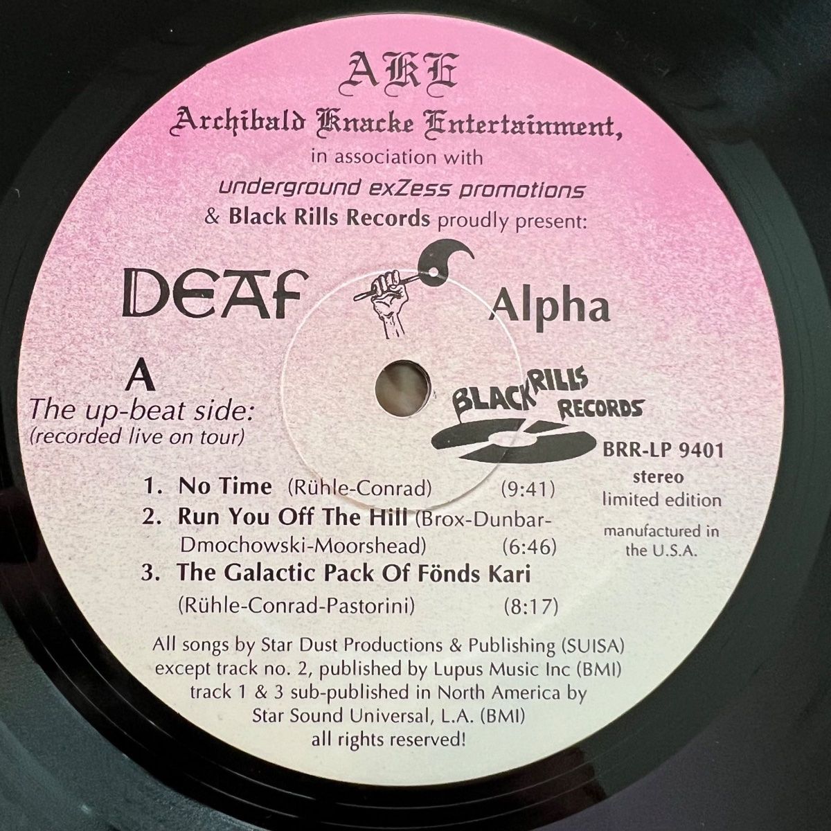 Dischi in vinile: Deaf - Alpha / LP - 1. Swiss-Press. 1994 - TOP – Usato da Gais venduto da soundcave57 2