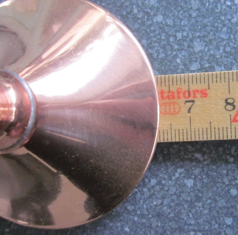 Vasen & Gefässe: Mid Century Kupfer Vase mit Messing-Henkel – Gebraucht aus Bischofszell von raika 8