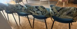 6 Esszimmerstühle / Sessel Samt von Beliani