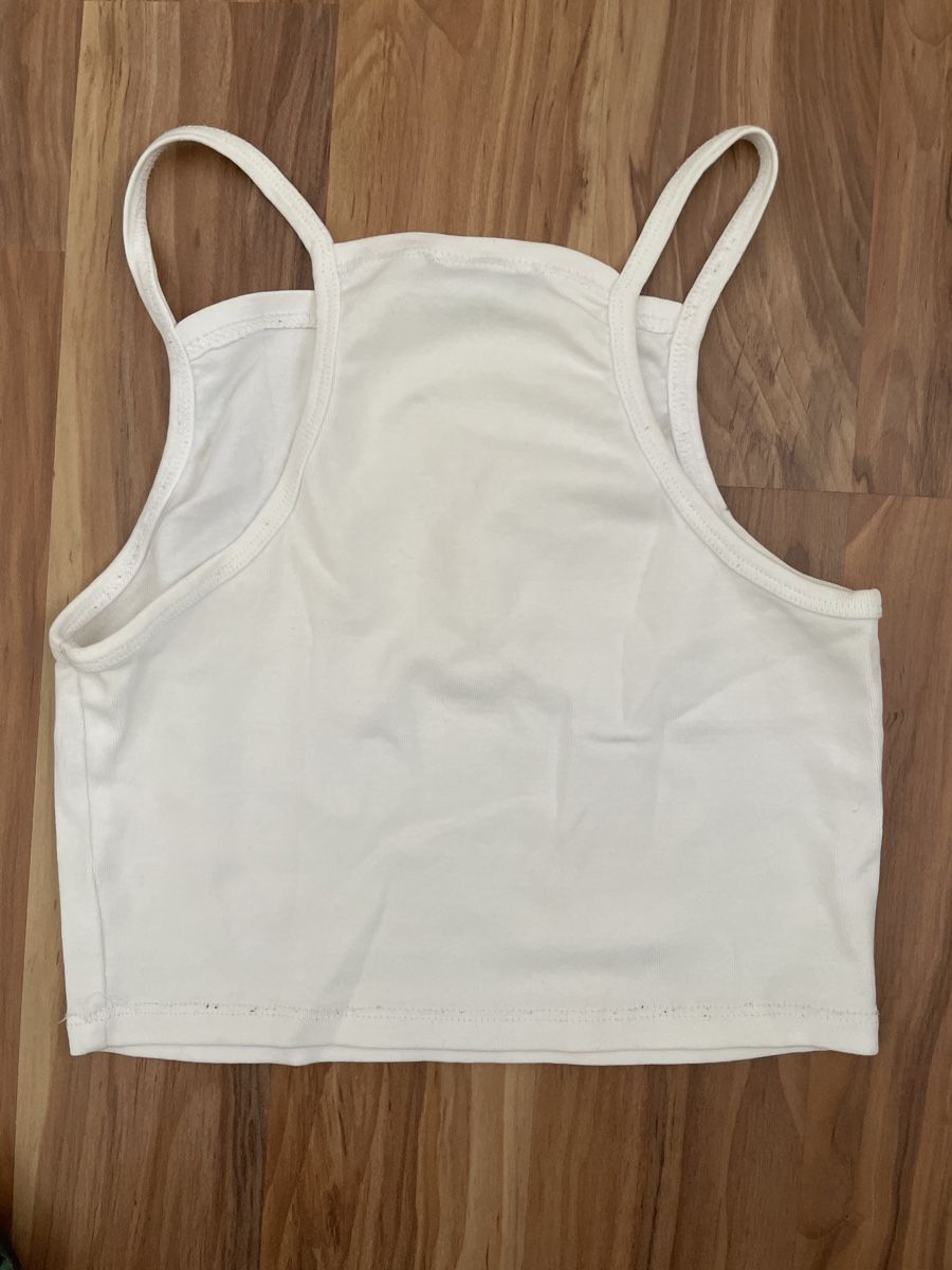 Blusen, T-Shirts & Tops: Weisses Tally Weijl Crop Top Grösse S – Gebraucht aus Neuenkirch von balani 1