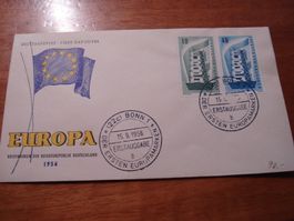 Deutsche Bundespost, FDC Europamarken 1956