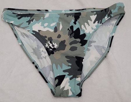 NEU! Badehose Bikini-Hose  Weiss Türkis-Grau-Schwarz Gr. 38⁠