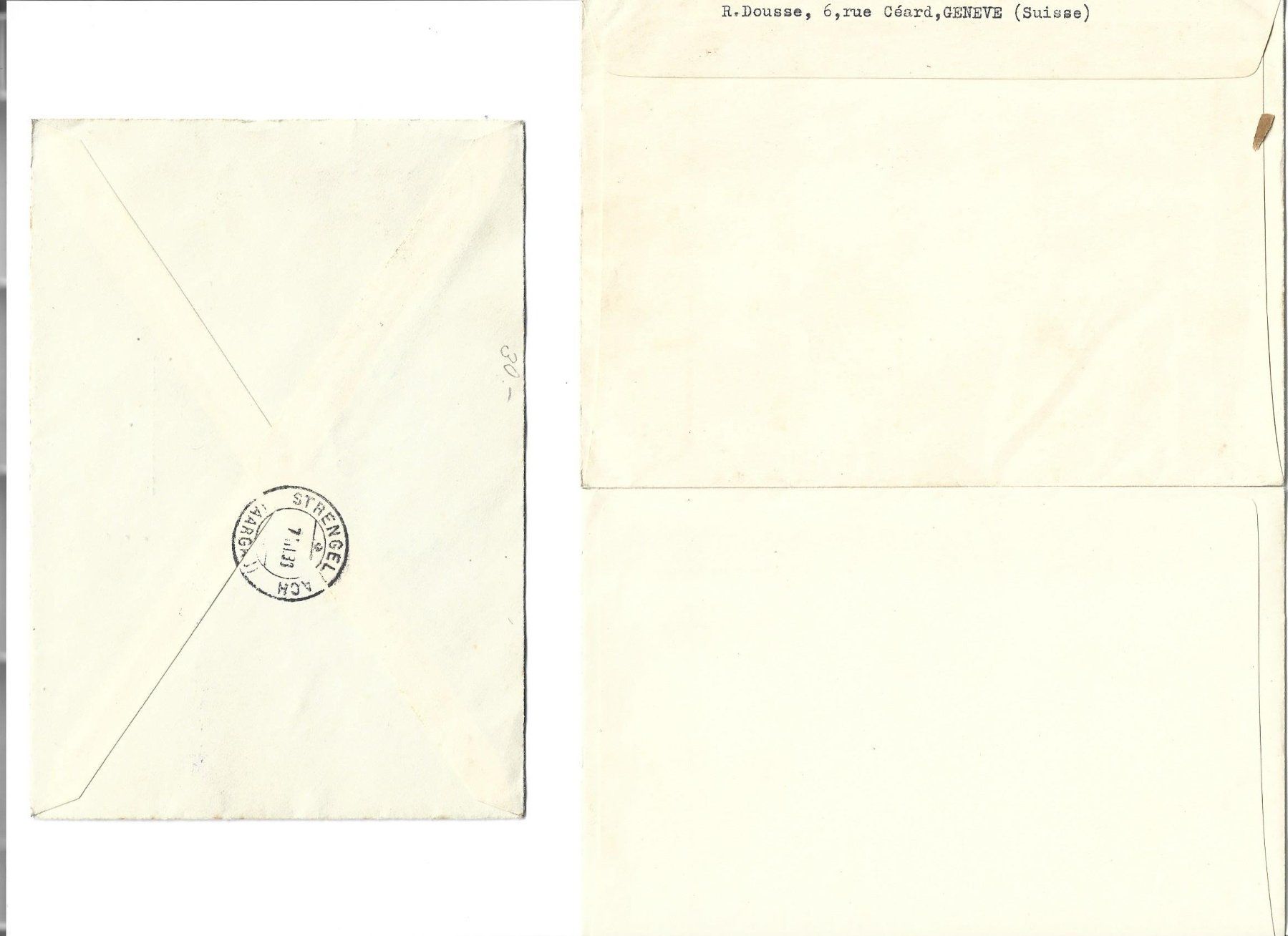 Tutti i francobolli: lettres 3, 3 Buchstaben – Usato da Delemont venduto da toutdubon11 1