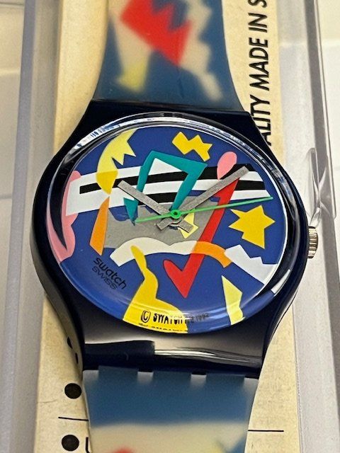 Orologi: SWATCH GENT GN 132 SILVER PATCH ANNEE 1993 NEUVE – Nuovo e nell'imballaggio originale da Epalinges venduto da Gtworld