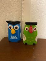 2 Eulen, Design bunt, Brillenhalter