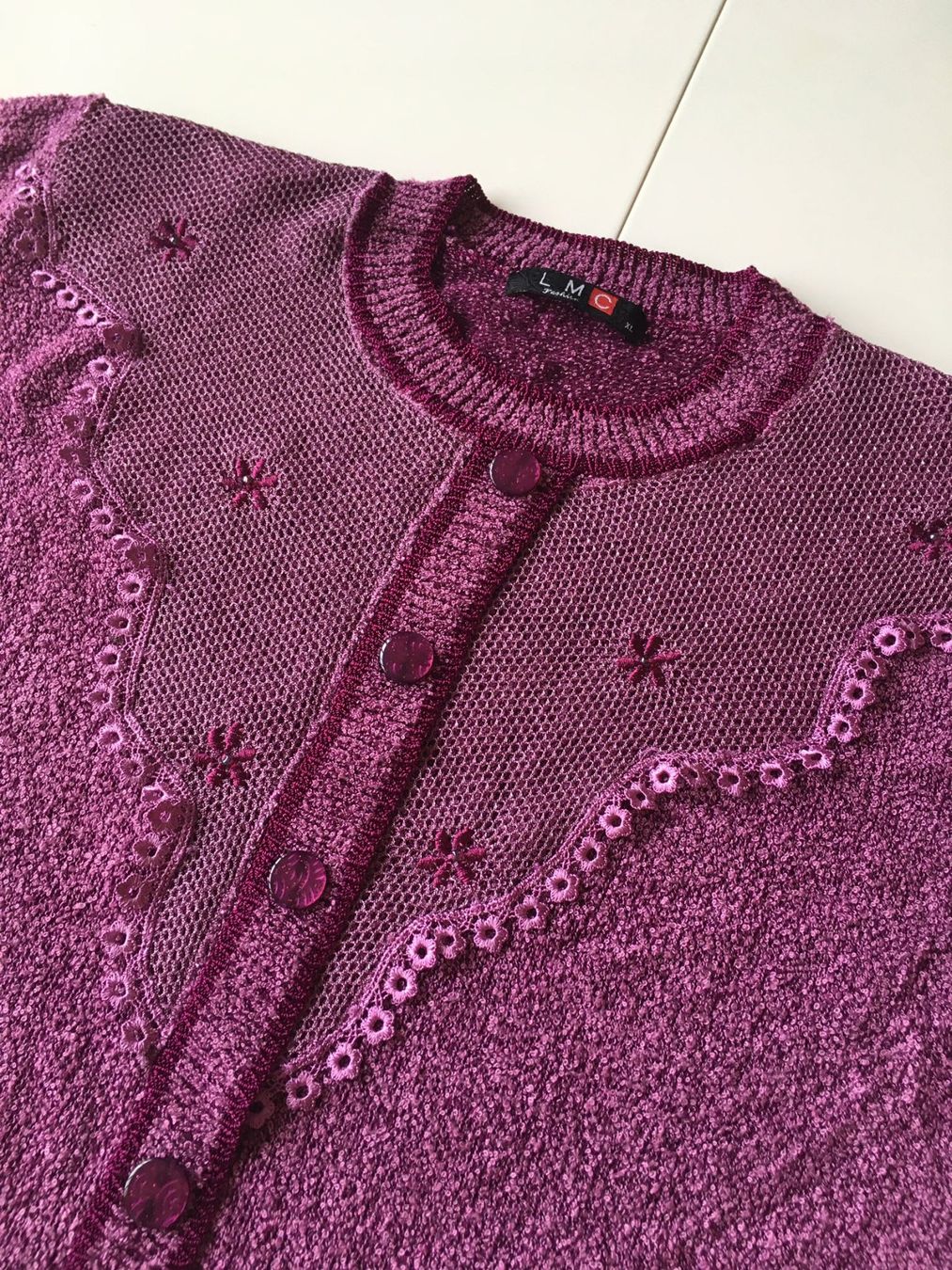 Maglioni & Felpe: Cardigan violet vintage - XL – Usato da Troinex venduto da Irisglo 4