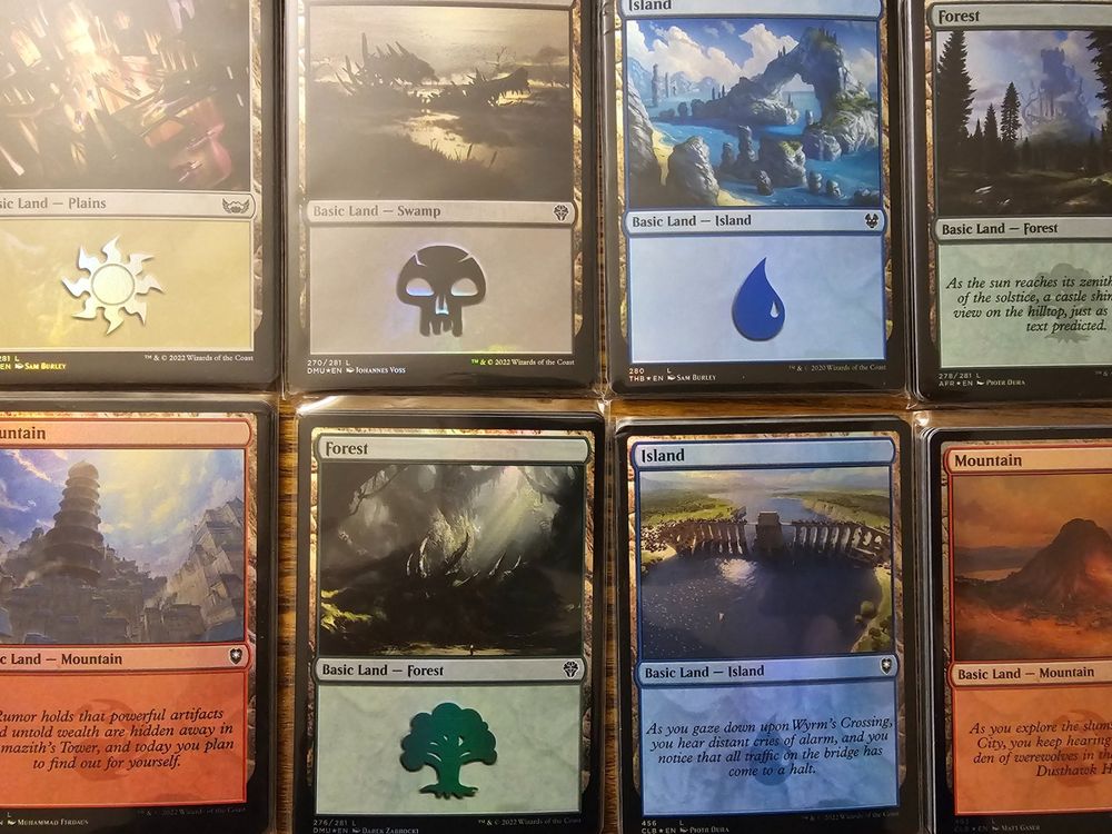 mtg Magic 50 basic Land / Länder FOIL English (Gebraucht) in Rüschlikon ...