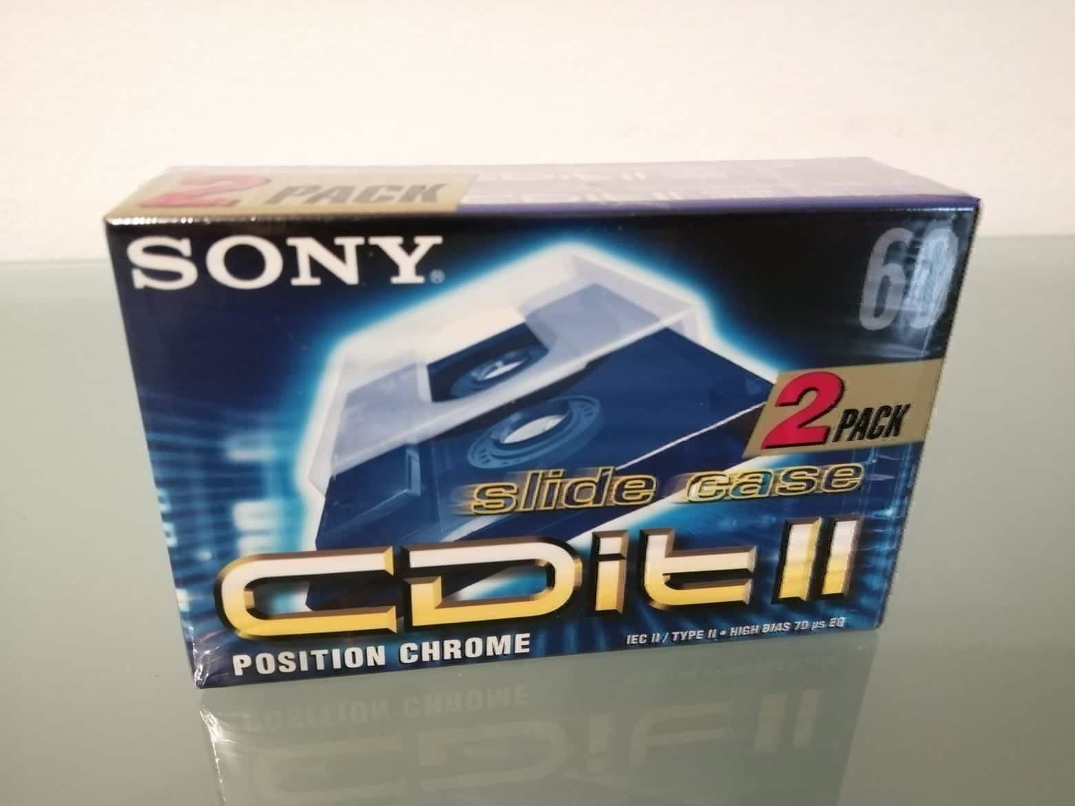 Musicassette: SONY CDit 60,Chrome,Slide Case "2 Stück" – Nuovo e nell'imballaggio originale da Bäch SZ venduto da Swissy46