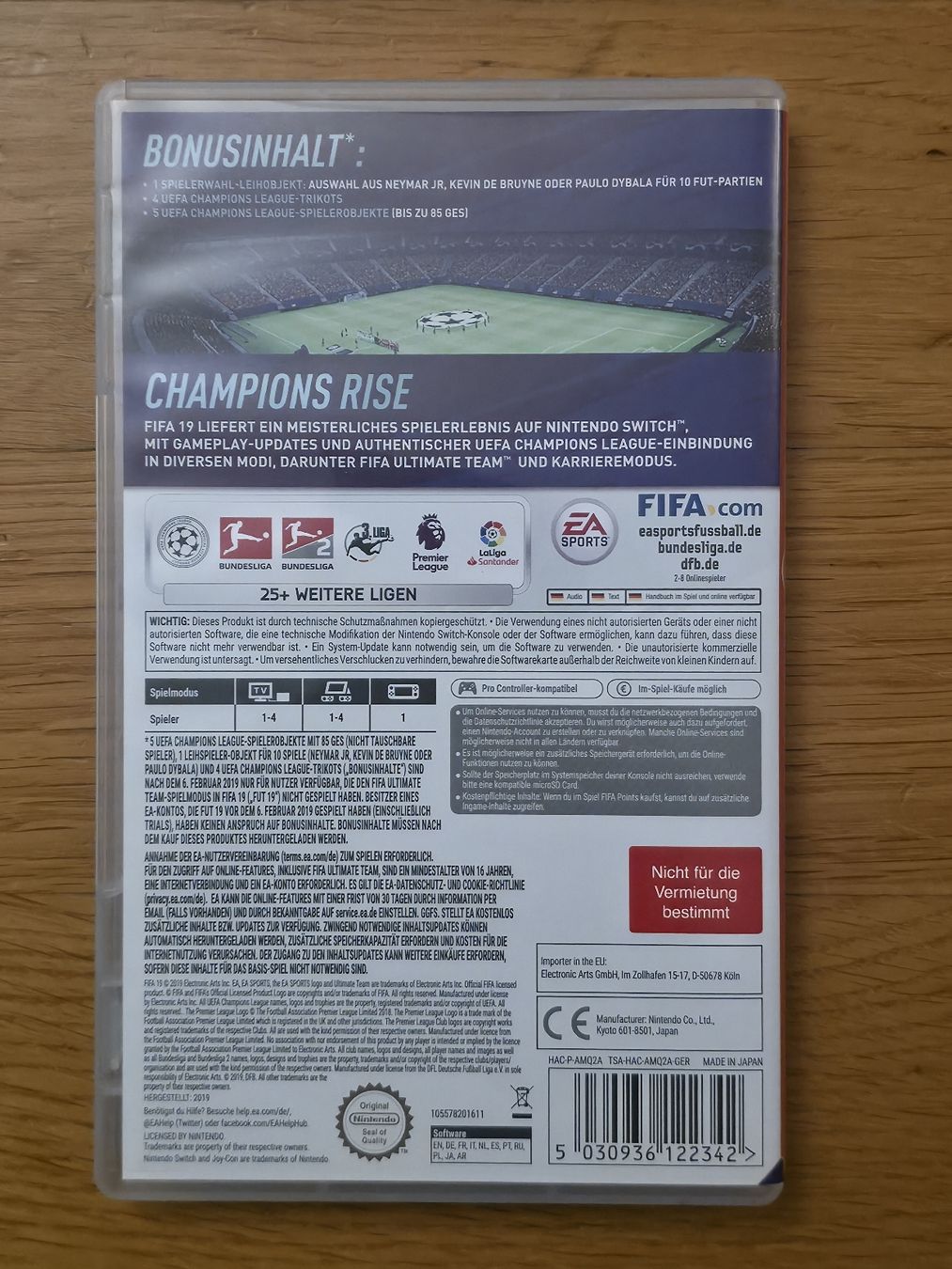 Nintendo Spiele: Fifa 19 - Nintendo Switch  – Gebraucht aus Zürich von jabo22 1