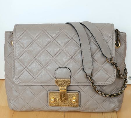 Marc Jacobs Schultertasche Soft Leder Taupe