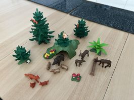 Playmobil Waldtiere Set 7245 mit Anleitung guter Zustand