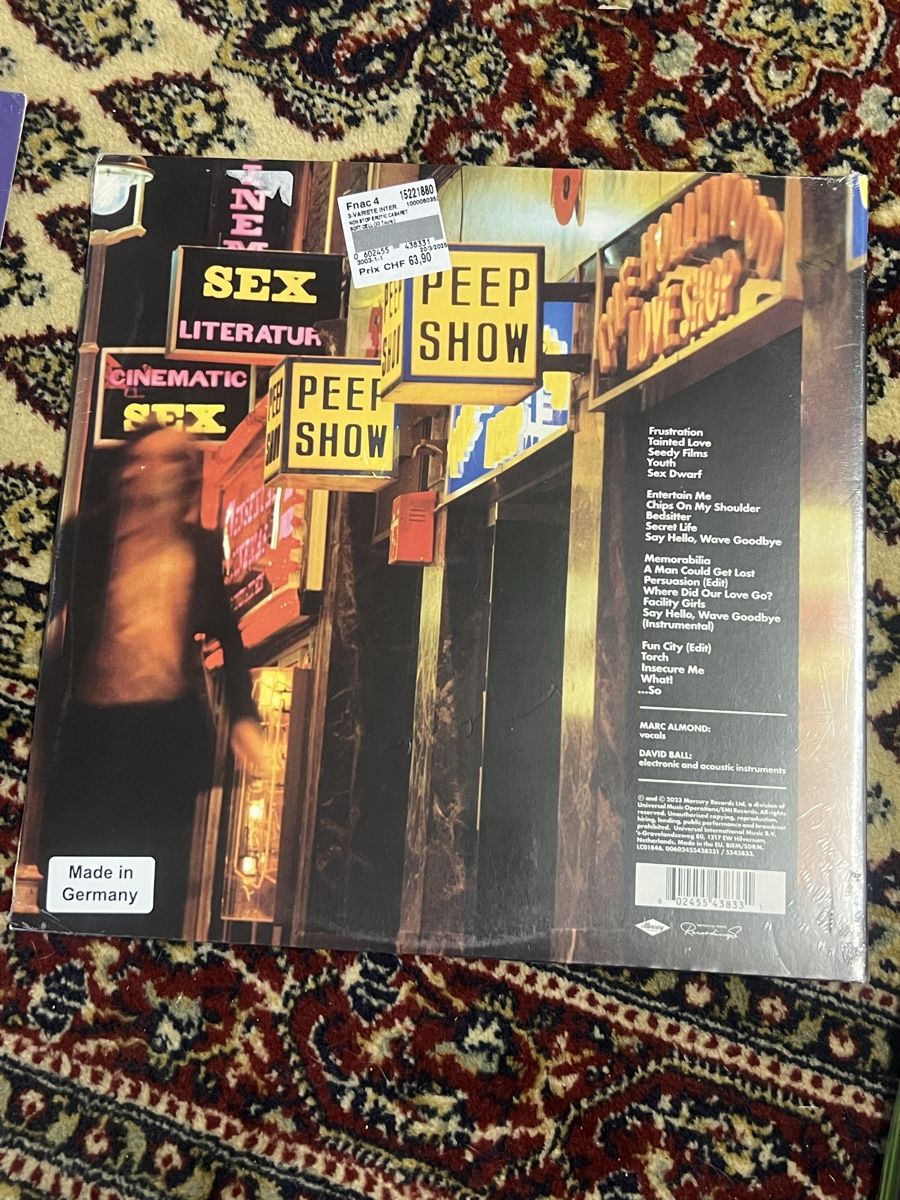 Dischi in vinile: Soft Cell - Non-Stop Erotic Cabaret, vinyle édition limitée – Nuovo e nell'imballaggio originale da Matran venduto da Shiryududragon 1