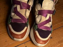 Chloé Sneaker Gr. 39, beige/lila/braun, guter Zustand