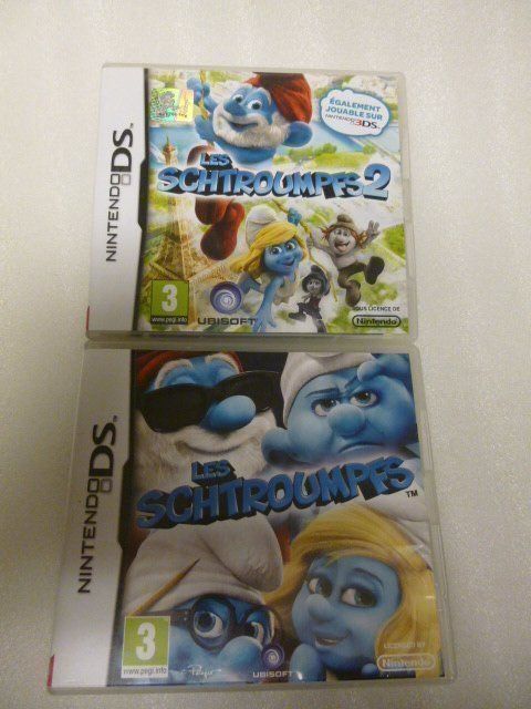 Nintendo Giochi: 2x  Les Schtroumpfs - Nr 1 + 2 - Nintendo DS – Usato da Pambio Noranco venduto da Pol69