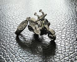 Charm Anhänger "Motorad" Silber 925 (rhodiniert)- Neu
