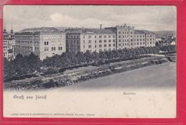 GRUSS AUS ZÜRICH, KASERNE, 14.12.1902