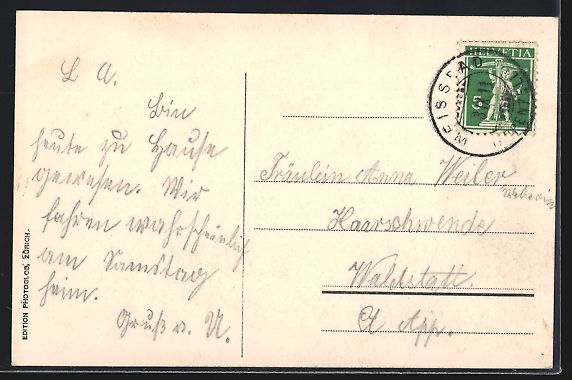 Cartoline postali: Appenzell, Blick auf das Hotel Weissbad – Usato da Berlin venduto da bartko-reher 1