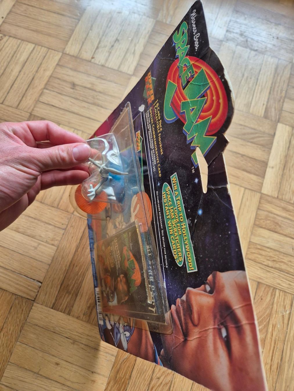 1996 Upper Deck Space Jam Booster Pack + Bugs Bunny Figur (Usato) a Luzern  per CHF 70  con consegna | Acquista su Ricardo