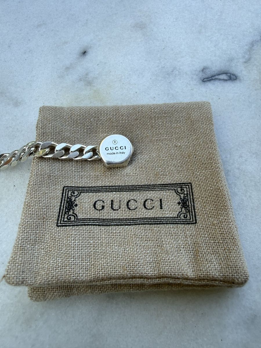 Gucci Bracciali & Braccialetti: Gucci chain bracelet silver 17cm – Nuovo e nell'imballaggio originale da Zürich venduto da maurice1212 1